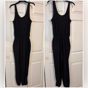 aerie Black Sleeveless Jumpsuit